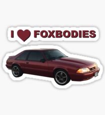 Burgundy Red Mustang Sticker
