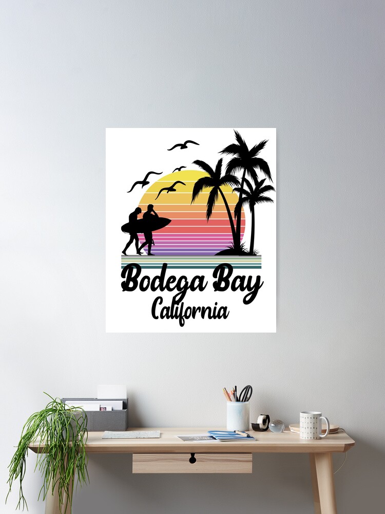 Retro Bodega Bay Ca Beach Vacation T-Shirt Retro Bodega Bay Ca Beach Vacation T-Shirt