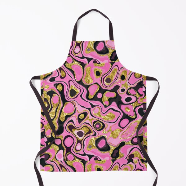 Item preview, Pink Black Gold White Paint Pour Pattern Design designed and sold by boopsblunt.