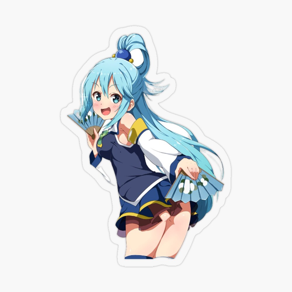 Konosuba -- Aqua Anime Decal Sticker – KyokoVinyl