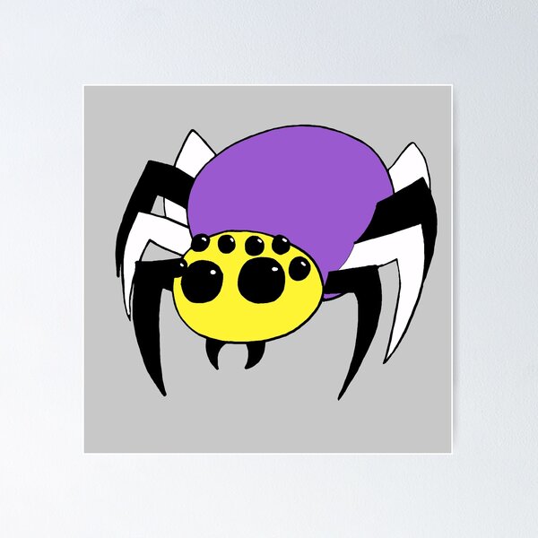 Item preview, Nonbinary Enby Cute Creepy Spoopy Spider designed and sold by Cutest-Raccoon.