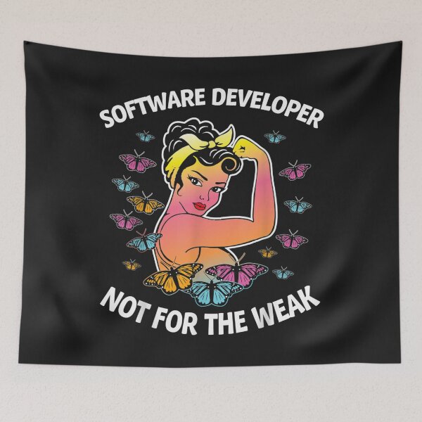 Item preview, Software Developer Butterfly Proud Coworker Saying  designed and sold by blancatawa.