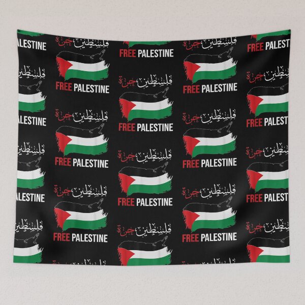 Item preview, Free Gaza Free Palestine Flag Arabic Human Rights designed and sold by tiffanyart53.