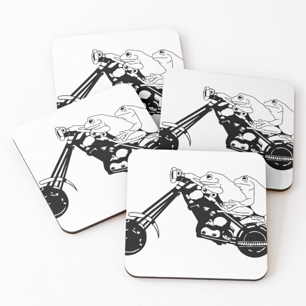 Item preview, Hardcore motorcycle frogs designed and sold by Katonion.