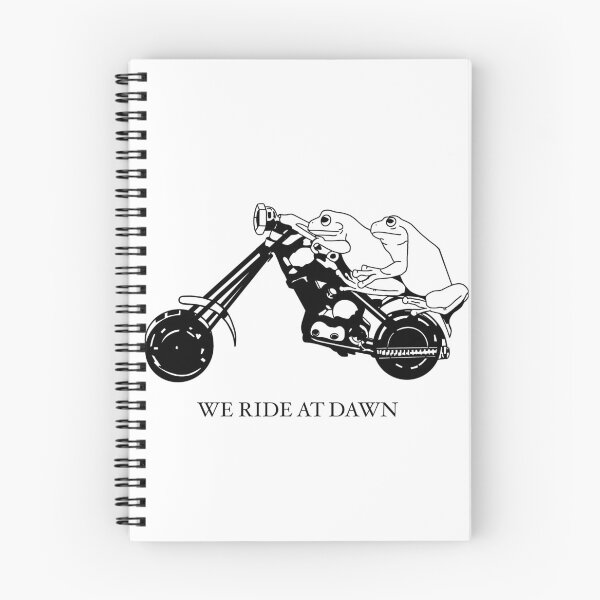 Item preview, We ride at dawn hardcore motorcycle frogs designed and sold by Katonion.
