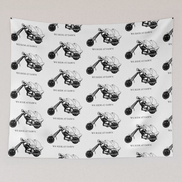 Item preview, We ride at dawn hardcore motorcycle frogs designed and sold by Katonion.