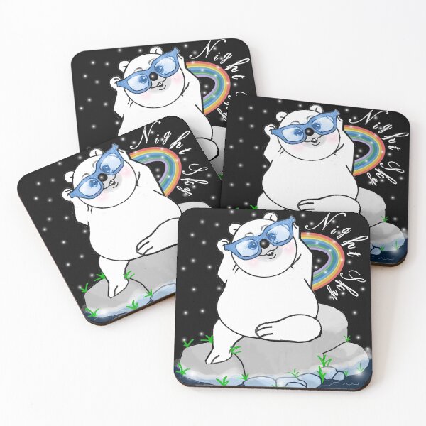 Item preview, Polar bear - night sky  designed and sold by Shirley cute art .