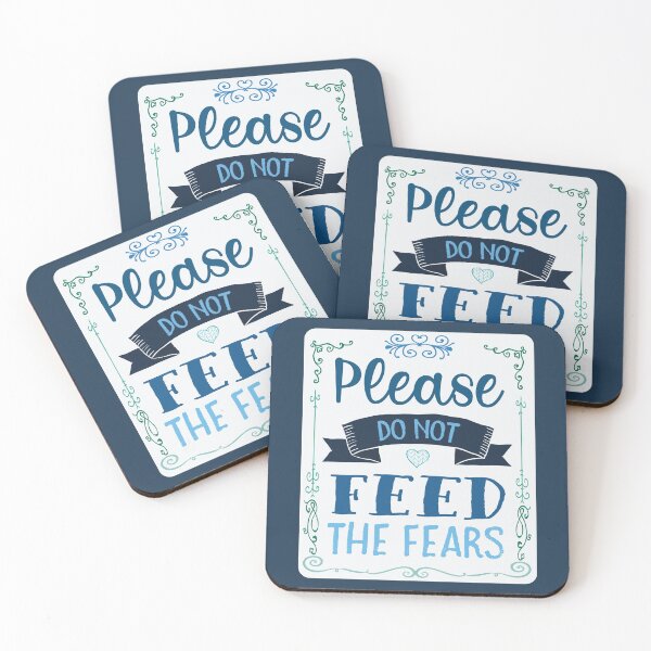 Item preview, Encouraging Message, Don't Feed the Fears designed and sold by TheMurphyGirl.
