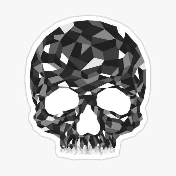 Obsidian Skull Sticker