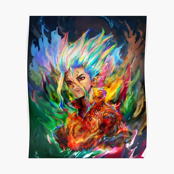 Dr Stone Poster For Sale By Troquvoheho Redbubble