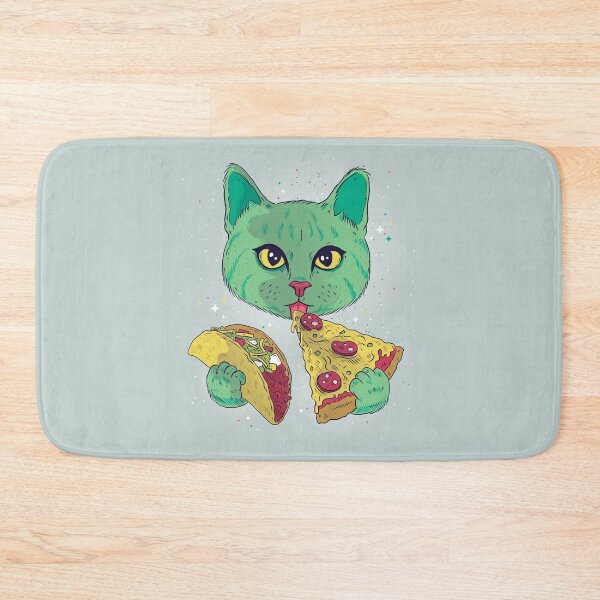 Item preview, CAT EATING PIZZA AND TACOS designed and sold by MySecretMerch.