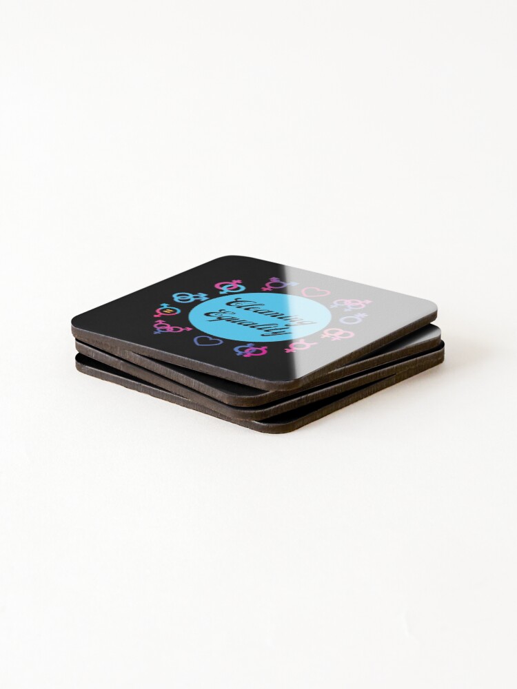 Alternate view of Cleaning Equality Gender Inclusive Housekeeping Pride Coasters (Set of 4)