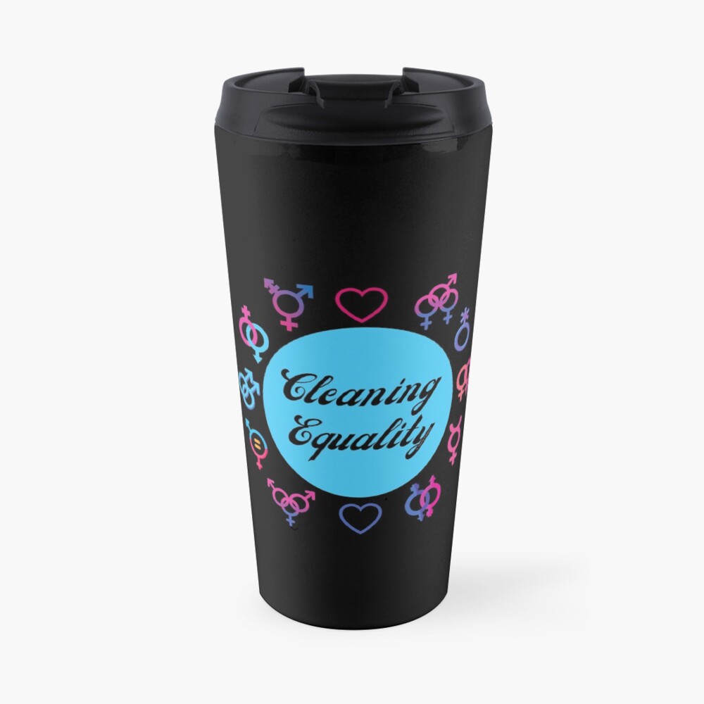 Cleaning Equality Gender Inclusive Housekeeping Pride Travel Mug