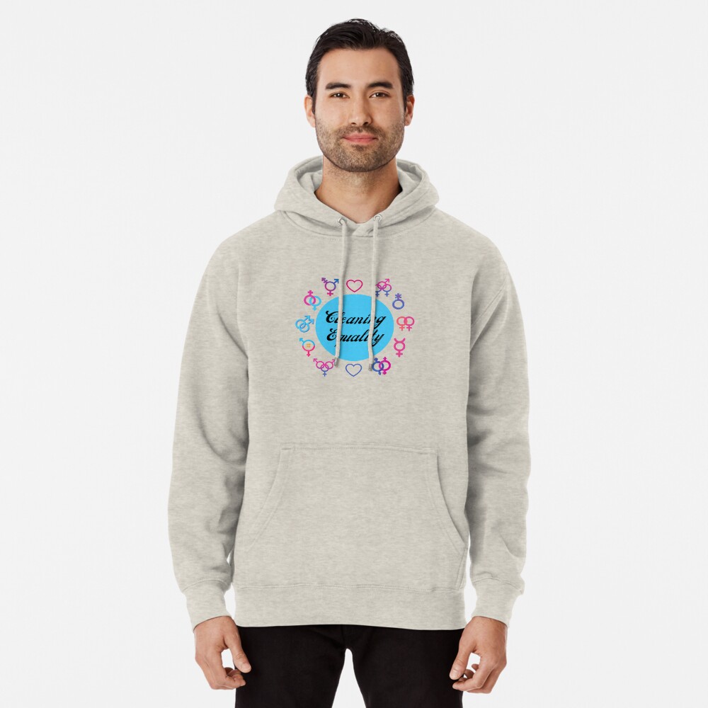 Cleaning Equality Gender Inclusive Housekeeping Pride Pullover Hoodie