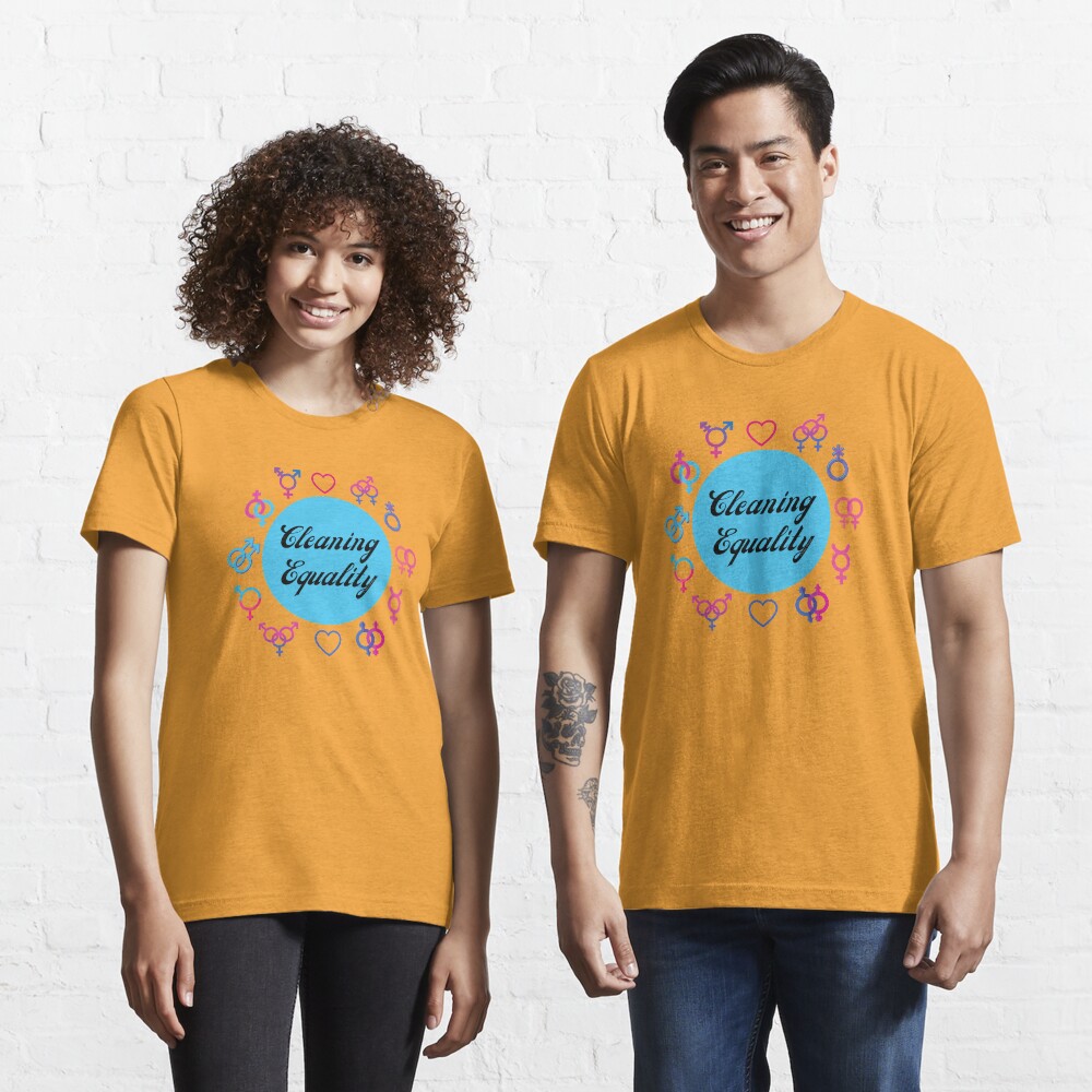Cleaning Equality Gender Inclusive Housekeeping Pride Essential T-Shirt