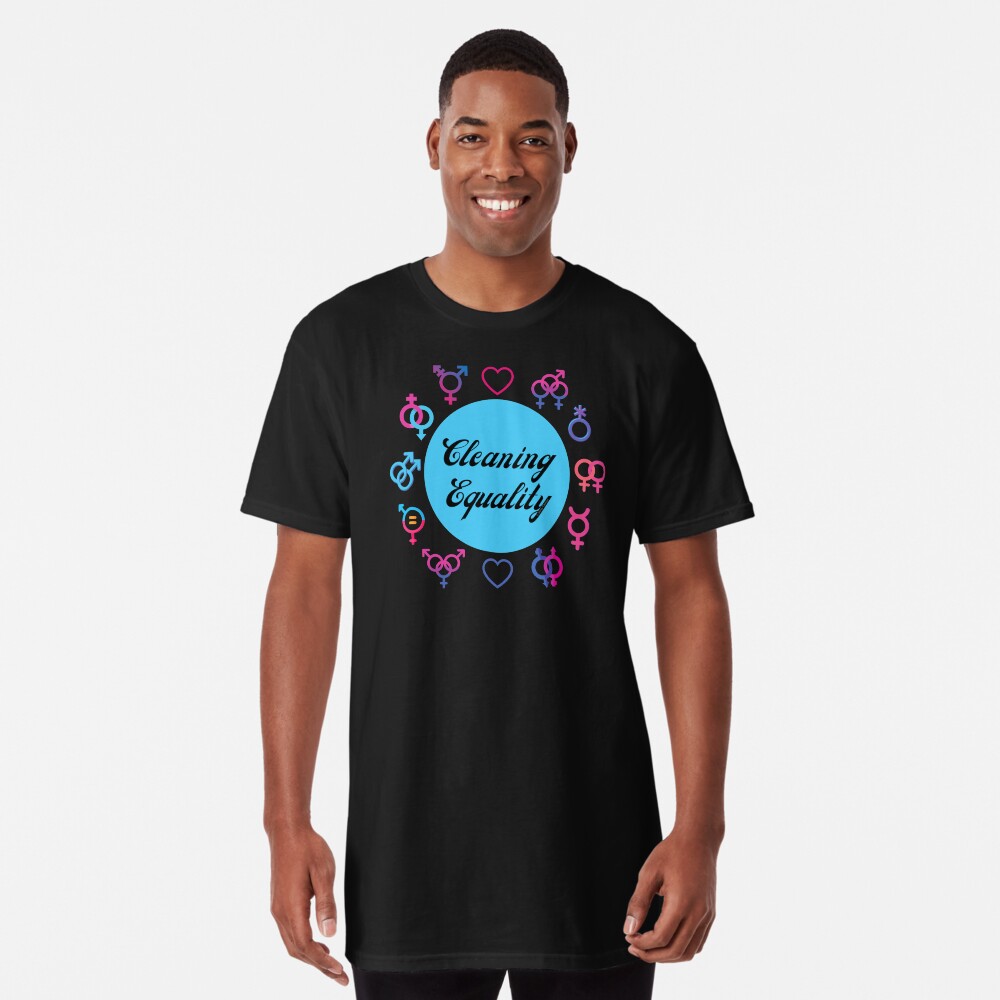 Cleaning Equality Gender Inclusive Housekeeping Pride Long T-Shirt
