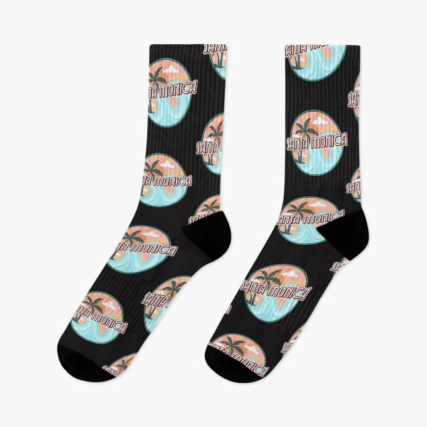 Item preview, Retro Santa Monica Beach California Ocean Waves designed and sold by Samsdesignshop.