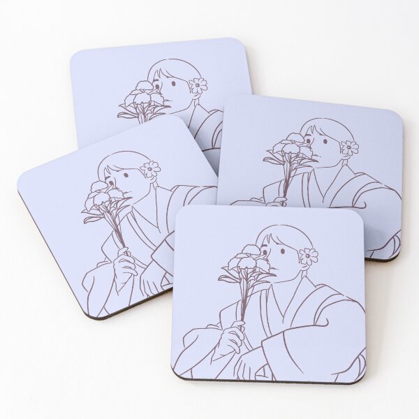 Item preview, Lineart Blue sky Vincenzo Cassano with White Hanbok  designed and sold by cimong.
