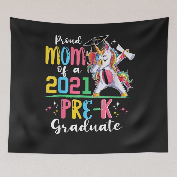 Item preview, Proud Mom Of A 2021 Pre-K Graduate Unicorn Grad Senior T-Shirt designed and sold by Expand-colombus.