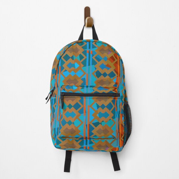 Item preview, Patio Orange and Teal Geometric  designed and sold by Sharon Schwalbe.