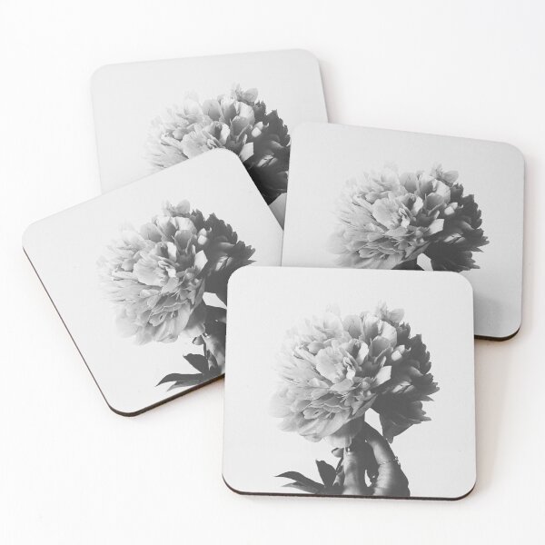 Item preview, Black and white flower print designed and sold by Anamika Mehta.