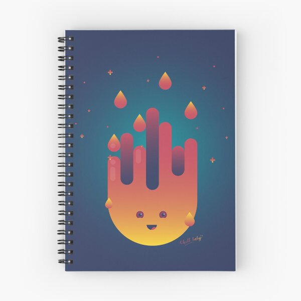 Item preview, Smiley Flame Notebook - Fire Smiley Face Design For Self Development Or Taking Notes designed and sold by ScriptedBooks.