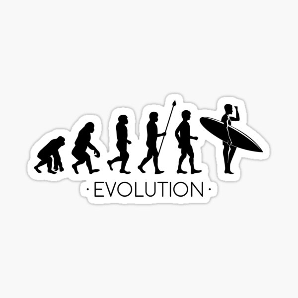 Aperçu de l'œuvre Évolution du surfeur créée et vendue par designeclipse.
