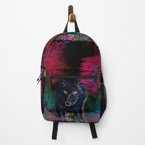 Item preview, Glowing Neon Arctic Wolf Abstract designed and sold by McGee-Artistry.
