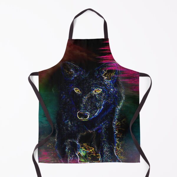 Item preview, Glowing Neon Arctic Wolf Abstract designed and sold by McGee-Artistry.