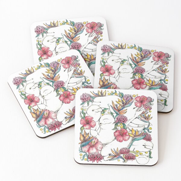 Item preview, Belugas in Bloom designed and sold by antipode-artist.