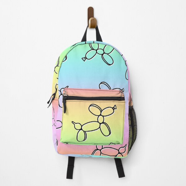 Item preview, Colorful Balloon Dogs Print! (Horizontal Pastel Rainbow Gradient) designed and sold by KelseyLovelle.