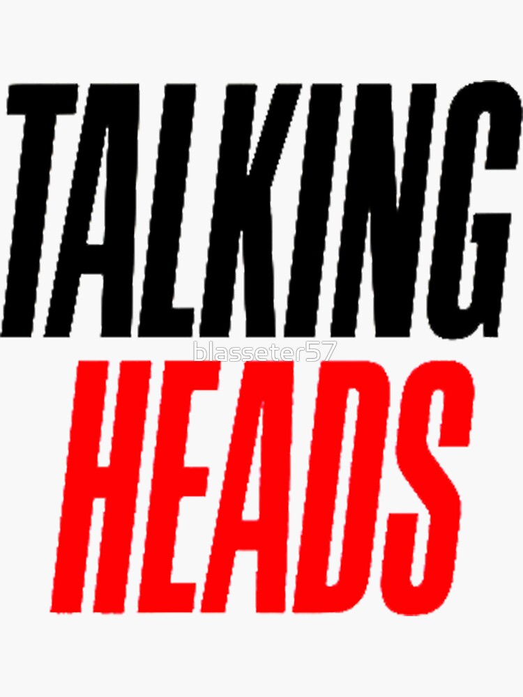 "The best logos rock band favorite the talking heads" Sticker for Sale