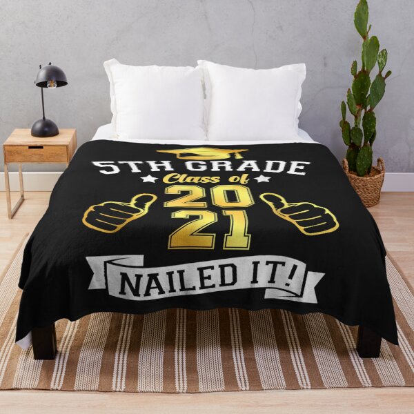 Item preview, Students Graduation 5th Grade Class of 2021 Nailed It T-Shirt designed and sold by Improve-Riodeja.