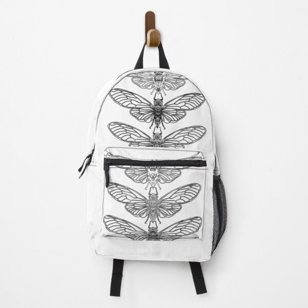 Item preview, Cicada Stack Pattern Digital Drawing White And Black designed and sold by ViewerEqualsPhoton.