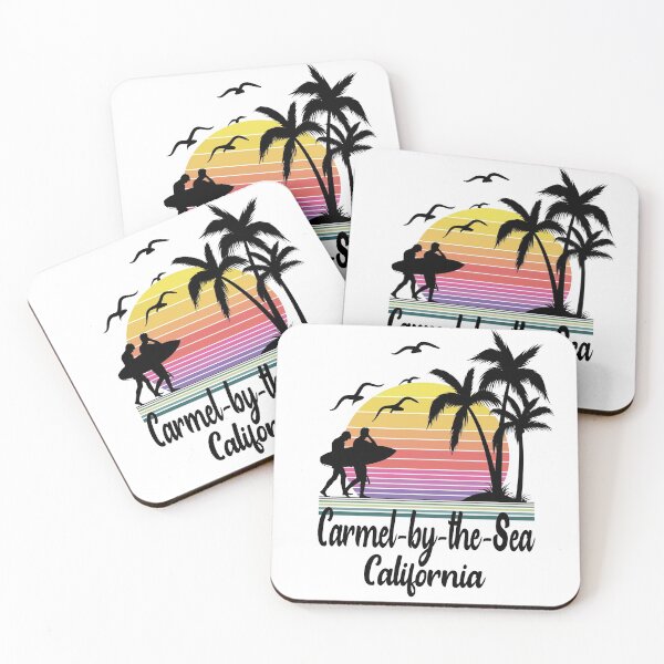 Item preview, Carmel-by-the-Sea California Seaside Retro Sunset designed and sold by Home-Spirit.