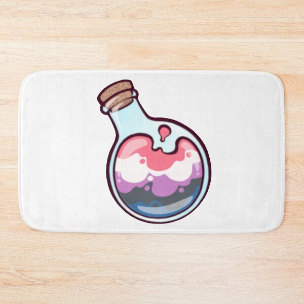 Item preview, Mini Pride Potions - genderfluid designed and sold by K. I. Cyber.