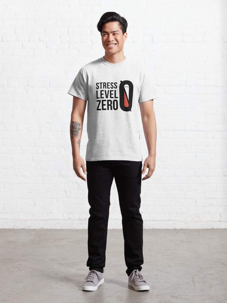 "Stress Level Zero w/ Logo Black Text" Tshirt by stresslevel0