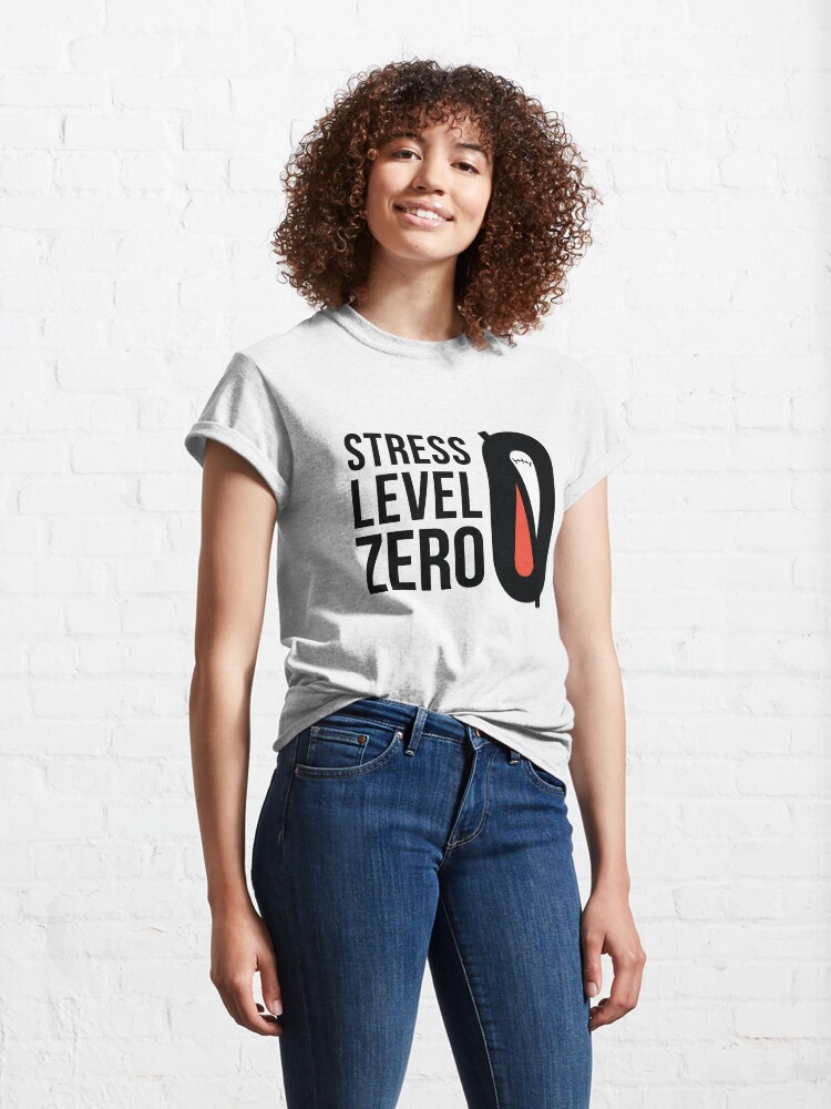 "Stress Level Zero w/ Logo Black Text" Tshirt by stresslevel0