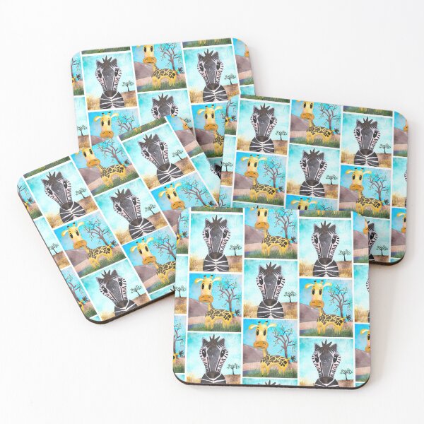Item preview, Cute giraffe and zebra nursery pattern designed and sold by LaBellCreative.