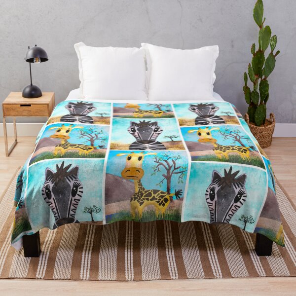 Item preview, Cute giraffe and zebra nursery pattern designed and sold by LaBellCreative.