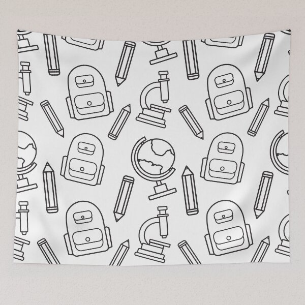Item preview, school theme seamless pattern designed and sold by werezu.