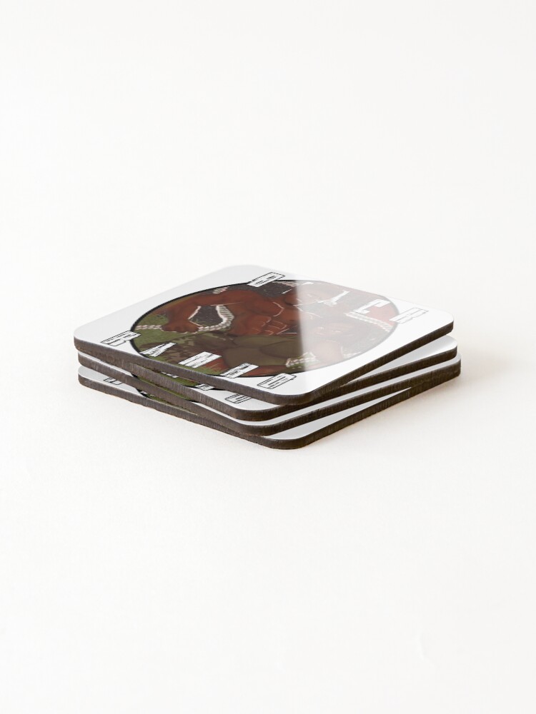 Thumbnail 4 of 5, Coasters (Set of 4), Black Rambo designed and sold by RancidRecluse.