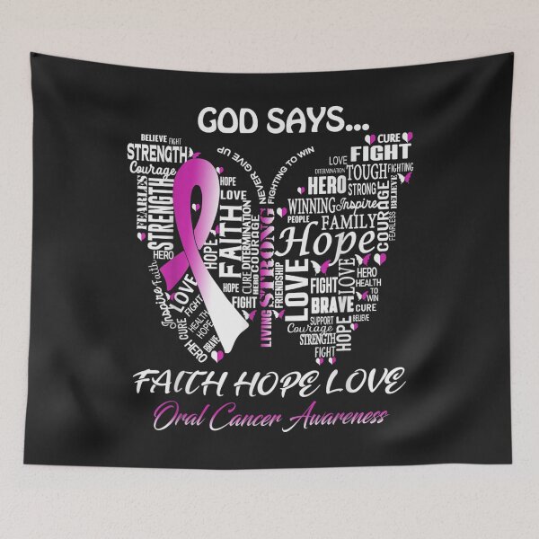 Item preview, Butterfly Faith Hope Love Oral Cancer Awareness Gifts TShirt46 designed and sold by blancatawa.