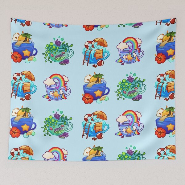 Item preview, Summer Teacup Collection designed and sold by heysoleilart.
