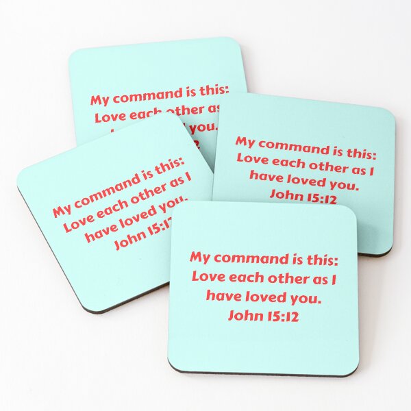 Item preview, Bible Verse John 15:12 designed and sold by Prayingwarrior.