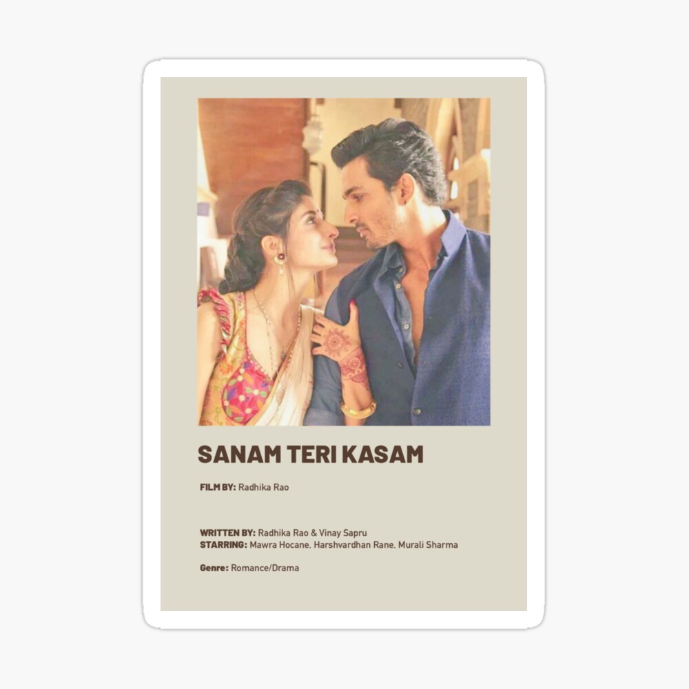 Sanam Teri Kasam minimalist movie poster