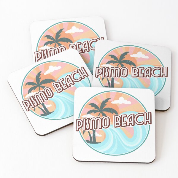 Artikelvorschau, Retro Pismo Beach Beach Kalifornien Ozeanwellen entworfen und verkauft von Samsdesignshop.