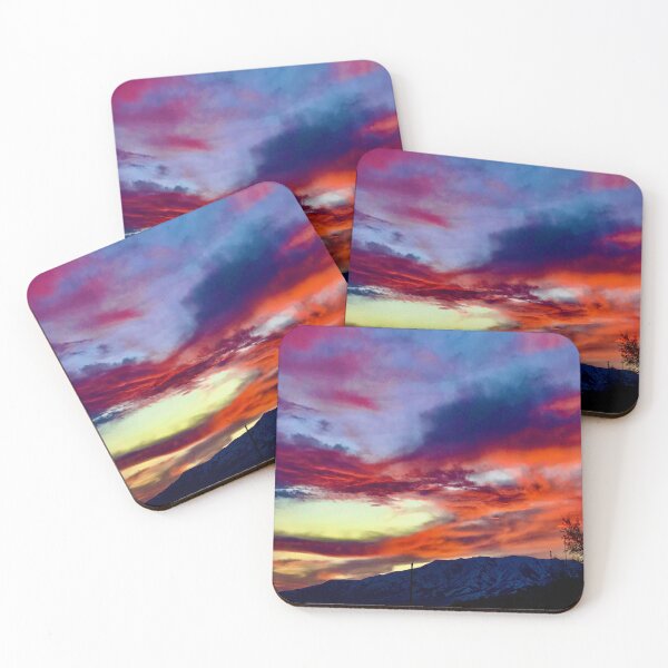 Item preview, sunset over mountains designed and sold by countrypines.