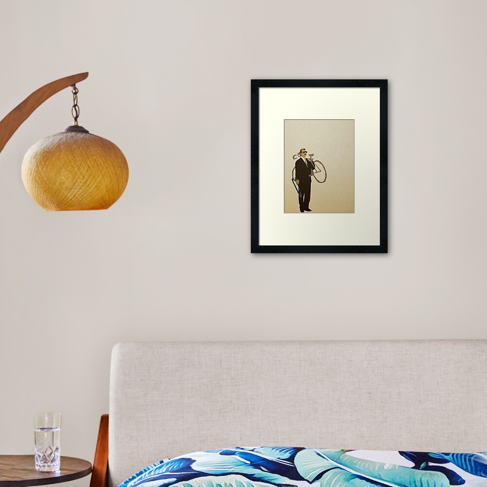She's my Rushmore. Framed Art Print