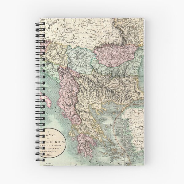 Item preview, Vintage Map of The Balkans and Turkey (1801) designed and sold by BravuraMedia.